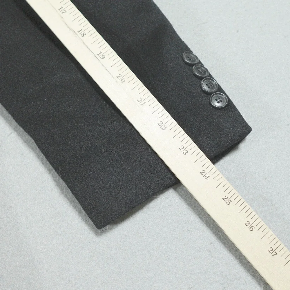 Pronto Uomo Couture Blazer Men 42 Regular Fit Black 100% Cashmere Quiet‎ Luxury